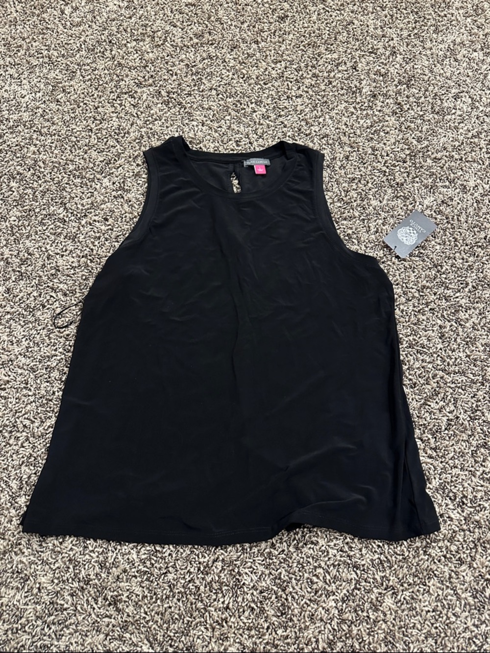 Vince Camuto Black Sleeveless Tank Top